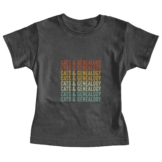 Cats & Genealogy Genealogy Genealogist Cats Lover Baby Tees
