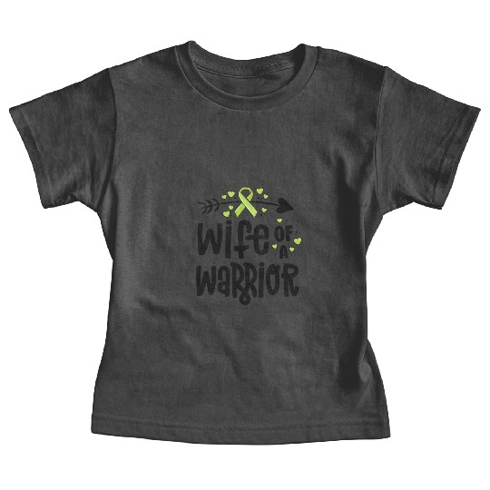 Wife Of A Warrior Lymphoma Cancer Awareness Baby Tees
