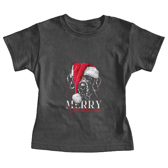 Santa Great Dane Dog Christmas Wilsigns Baby Tees