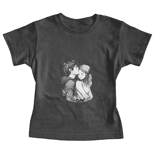 Romantic couple embrace lovingly ink Baby Tees