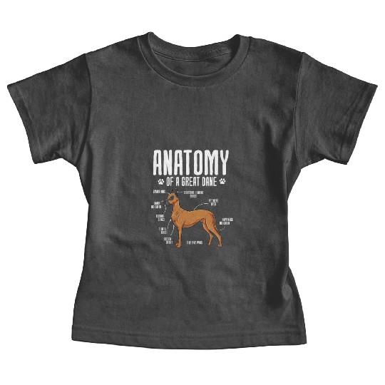 Anatomy Of A Great Dane Baby Tees
