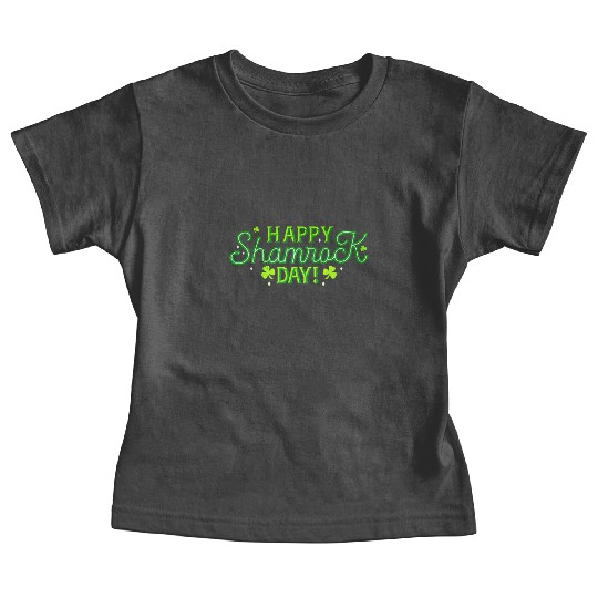 Funny St Patrick's Day Happy Shamrock Day Baby Tees