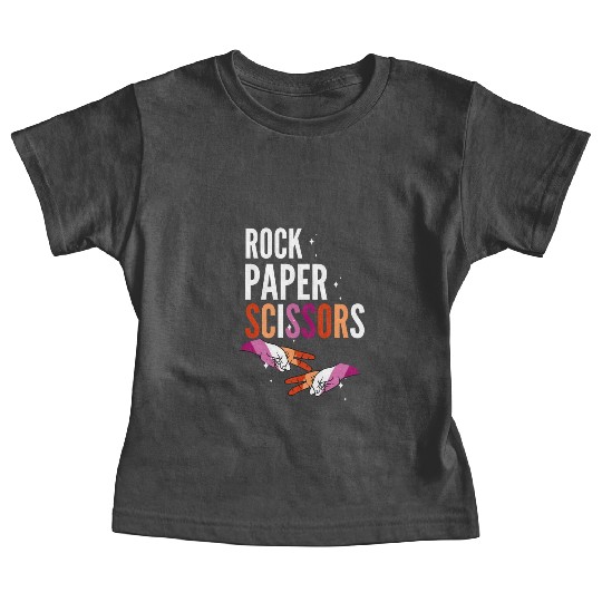 Rock Paper Scissors Lesbian LGBT Pride Lesbian Baby Tees