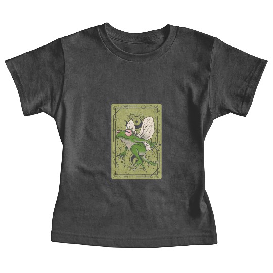 Frog Fairy Tarot Card Celestial Moon Occult Cottag Baby Tees