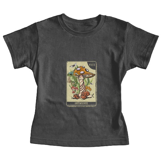 Tarot Card Mushroom Frog Boho Cottagecore Aestheti Baby Tees
