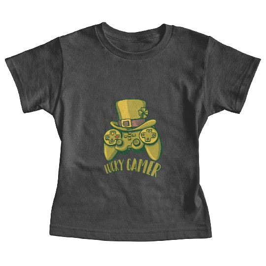 Irish Video Game Controller Boys Gamer St Patricks Baby Tees