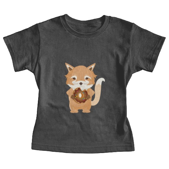 magical little fox with delicious donut Baby Tees