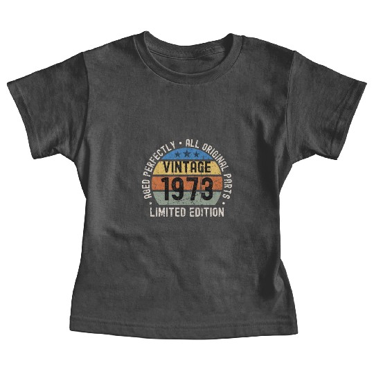 50th Birthday Vintage 1973 Baby Tees
