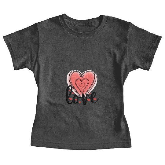 Love Hearts Valentine's Day Baby Tees