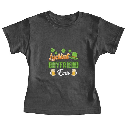 Luckiest Boyfriend Ever St. Patrick's Day Baby Tees