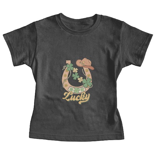 Lucky Shamrock Horseshoe Baby Tees
