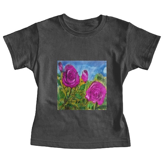 Hand Painted Roses Baby Tees Baby Tees Mugs Tote Bags