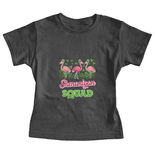 Flamingo Shenanigan Squad St. Patrick's Day Baby Tees