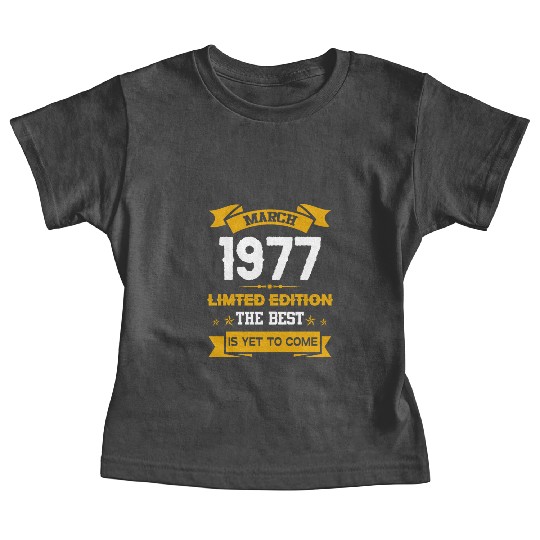 March 1977 Birthday Surprise Baby Tees