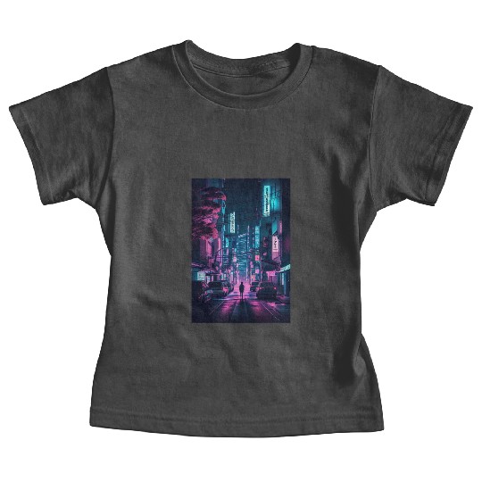 Tokyo Japan Japanese Aesthetic Graphic Night Scene Baby Tees