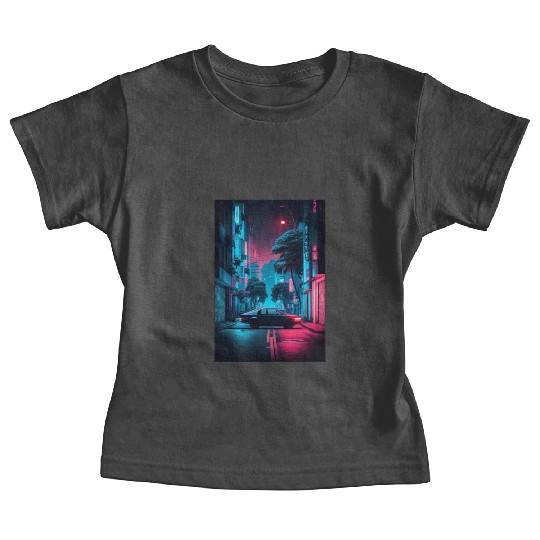Tokyo Japan Japanese Aesthetic Graphic Night Scene Baby Tees