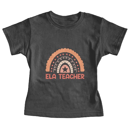 Bohemian Rainbow ELA Teacher English Language Arts Baby Tees