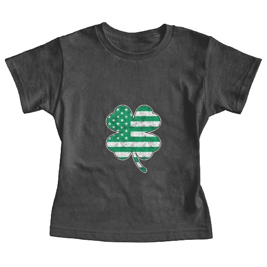 USA Shamrock St. Patrick's Day USA Baby Tees