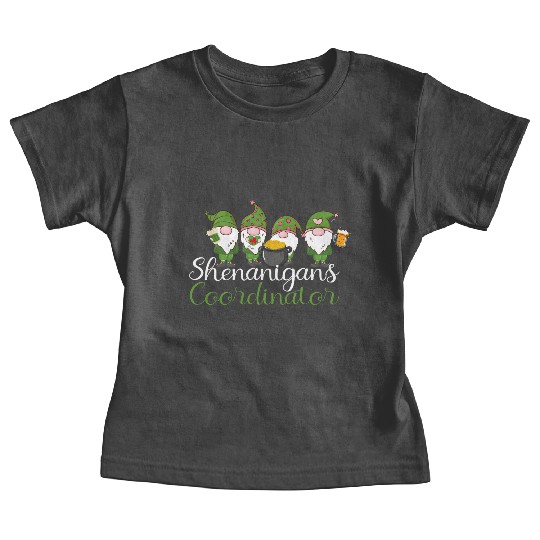 Shenanigans Coordinator St Patricks Day Gnomes Baby Tees