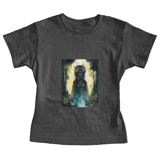 Black Nature Goddess - African American, Woodland Baby Tees