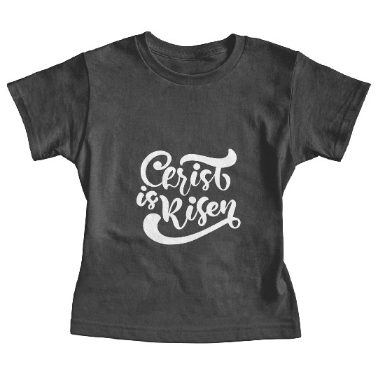He Is Risen Religious Easter Baby Tees