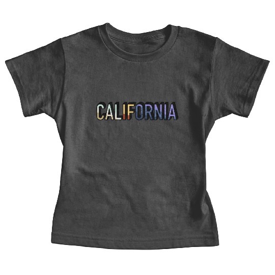 California State Gradient Typography Baby Tees
