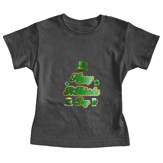 St Patricks Day Irish Shamrock Ireland Saint Baby Tees