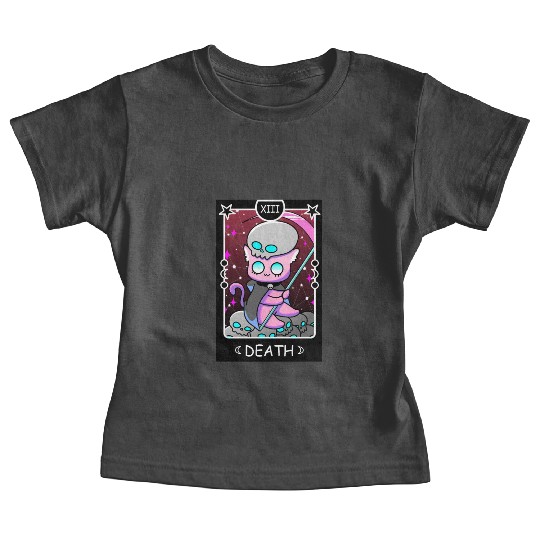 Kawaii Pastel Goth Tarot Card Death Grim Reaper Cu Baby Tees