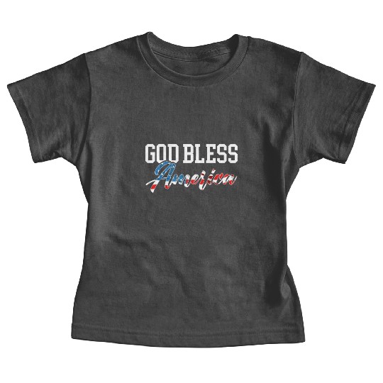 Patriotic America USA Flag 4th Of July American Baby Tees