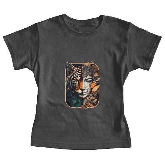 Unleash Your Inner Beast with Half Woman Half Tige Baby Tees
