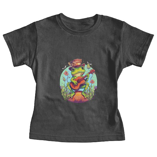 Cottagecore Steampunk Guitarist Frog Dark Academia Baby Tees