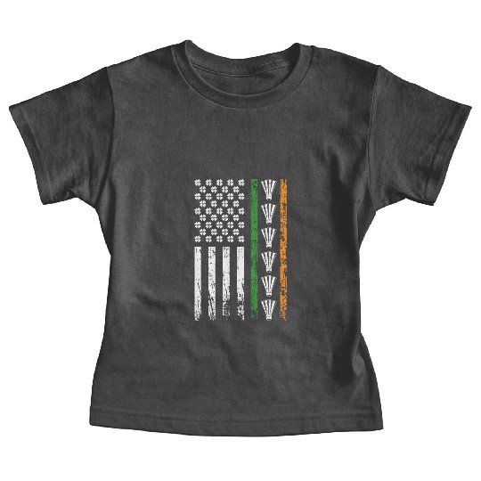 American Sports Flag St. Patrick's Day Badminton Baby Tees