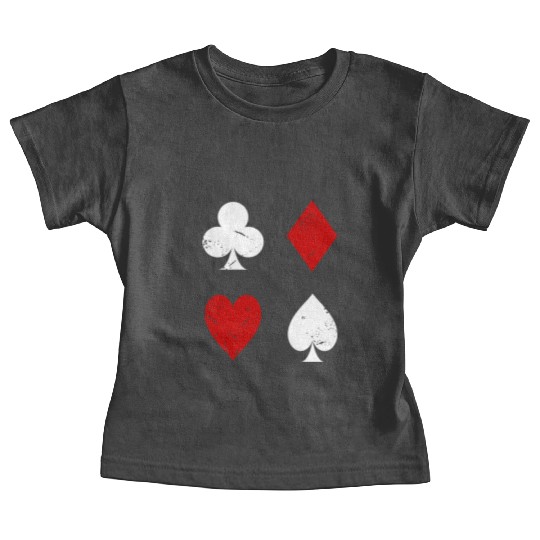 Poker Card Symbols Baby Tees