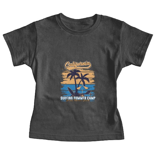 California Surfing Summer Camp Baby Tees