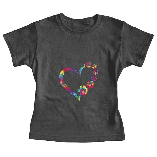 Dog Mom Dad Puppy Love Dogs Paw Print Heart Baby Tees