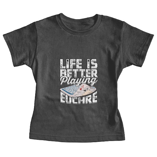Card Game Games Playing Card Poker Euchre Baby Tees
