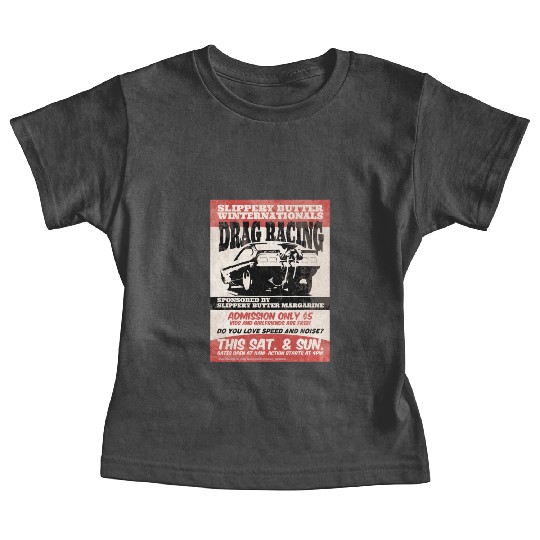 Vintage Hot Rod Classic Drag Racing Poster Baby Tees