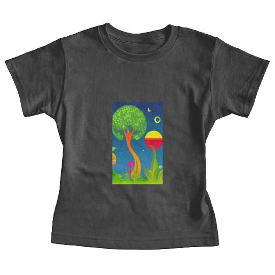 Trippy Visual Dream Creative Different Art Modern Baby Tees