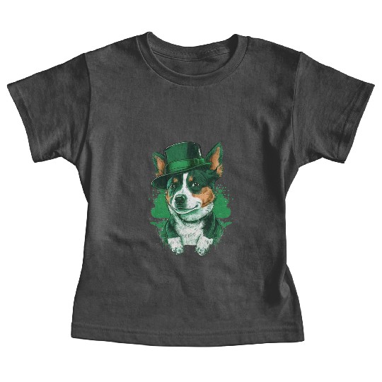Lucky Pup St. Patricks Day for Dog Lovers. Baby Tees