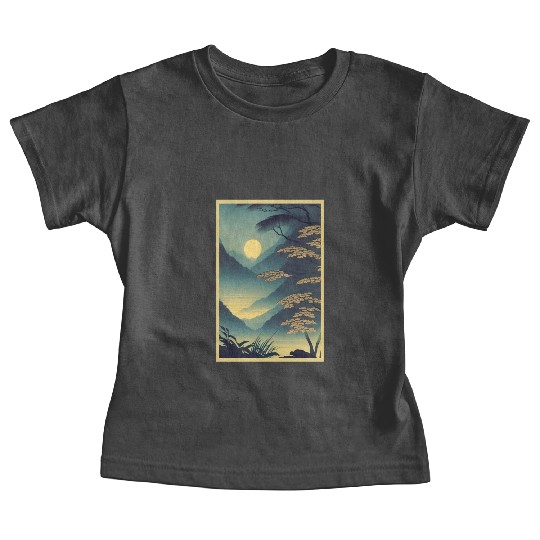 Serene Rainforest Night Poster Baby Tees