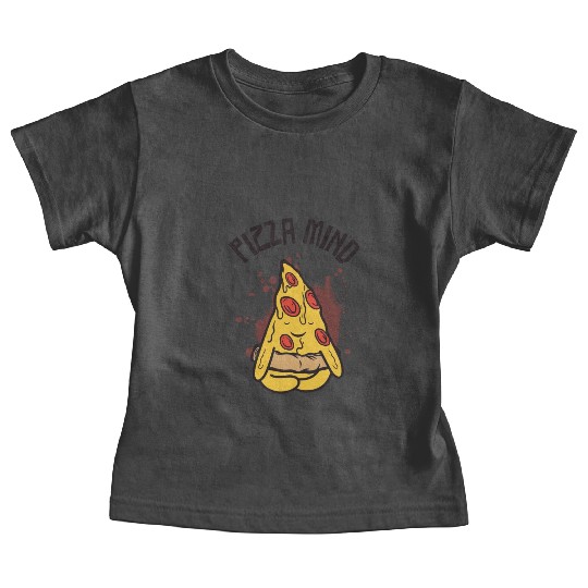 Serenity Pizza Meditation Yoga Pizza Baby Tees