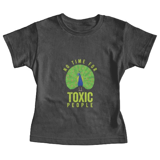 Peacock Positivity Peacock Fan Toxic People Nature Baby Tees