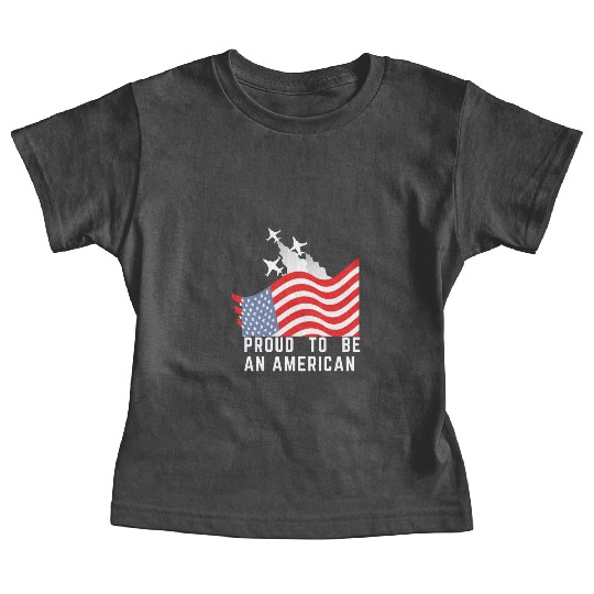 Wings of Liberty: Red, White, and Blue Plane Baby Tees