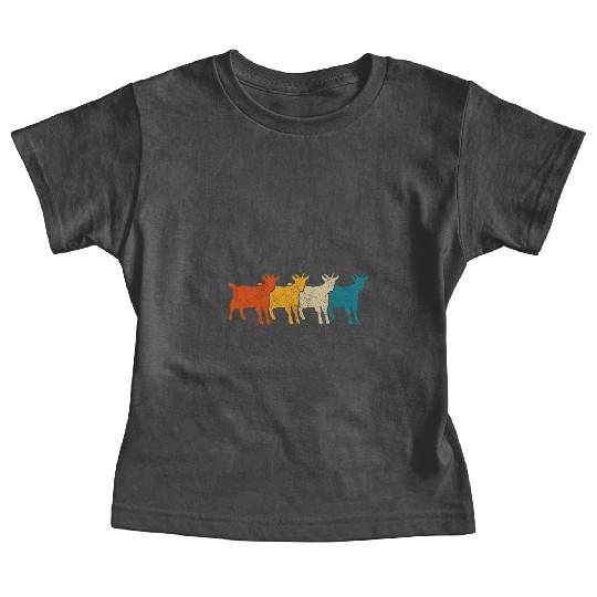 Goat Vintage Retro Farm Animal Goats Farmer Giftzo Baby Tees
