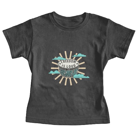 Bongo Drum Freedom Is Loud Music Lover Baby Tees