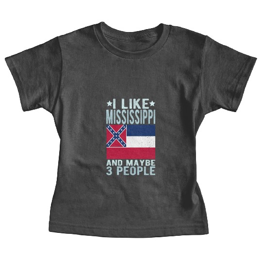 Mississippi Flag US State Baby Tees