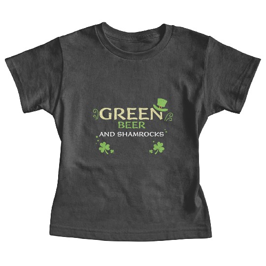 Green beer and shamrocks Baby Tees