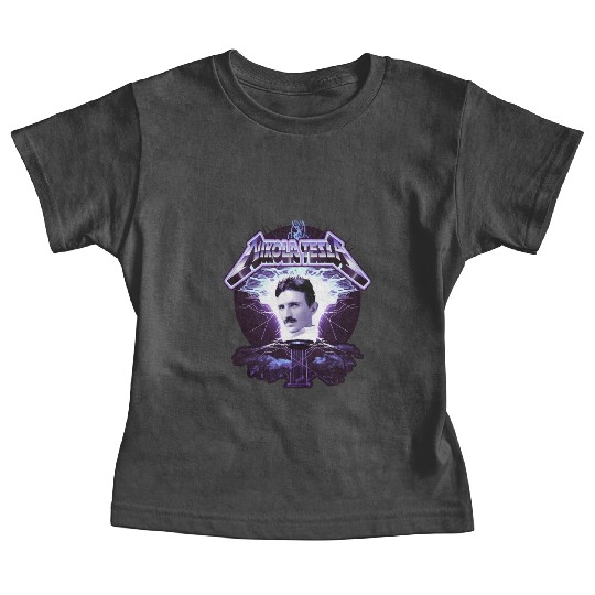 Nikola Tesla Heavy Metal Electricity by gnarly Baby Tees