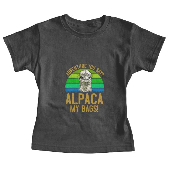 Alpaca my Bags Mountaineer funny Hiking Baby Tees