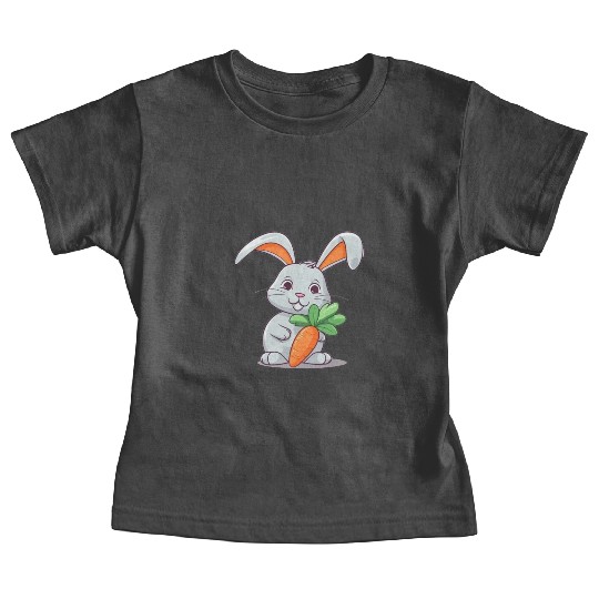 Rabbit Glasses Boys Girls Kids Easter Day Carrot Baby Tees